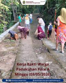 KERJA BAKTI WARGA PADUKUHAN PACE A
